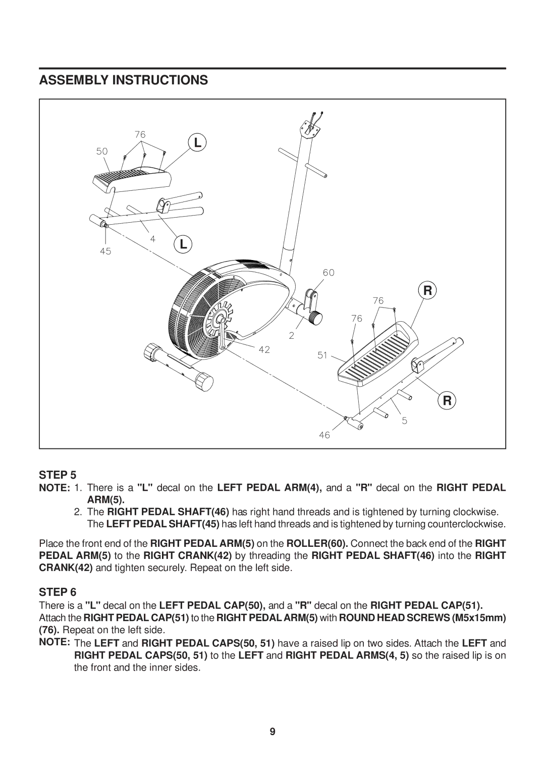 Stamina Products 1725 owner manual ARM5 