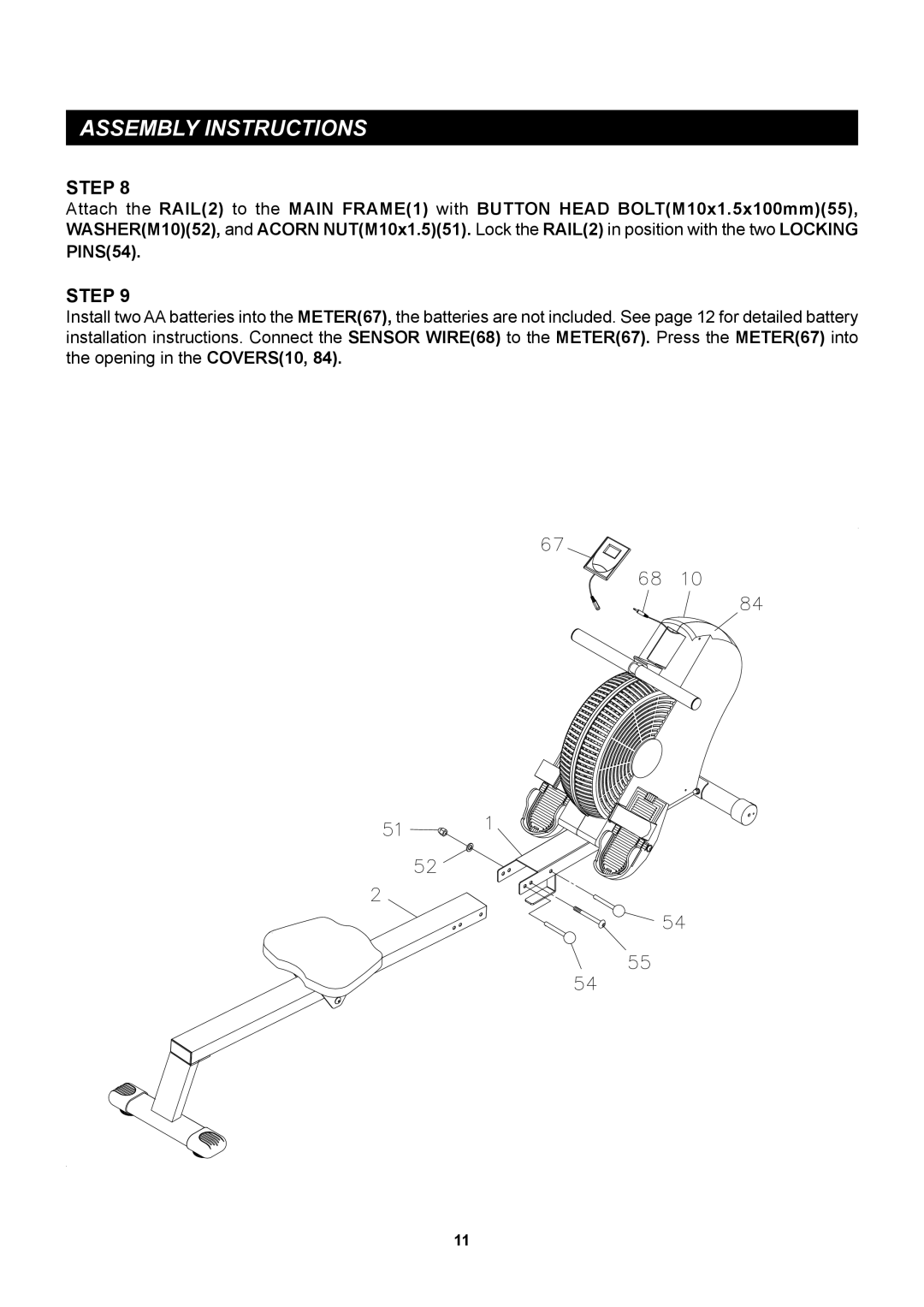 Stamina Products 35-1399 owner manual PINS54 