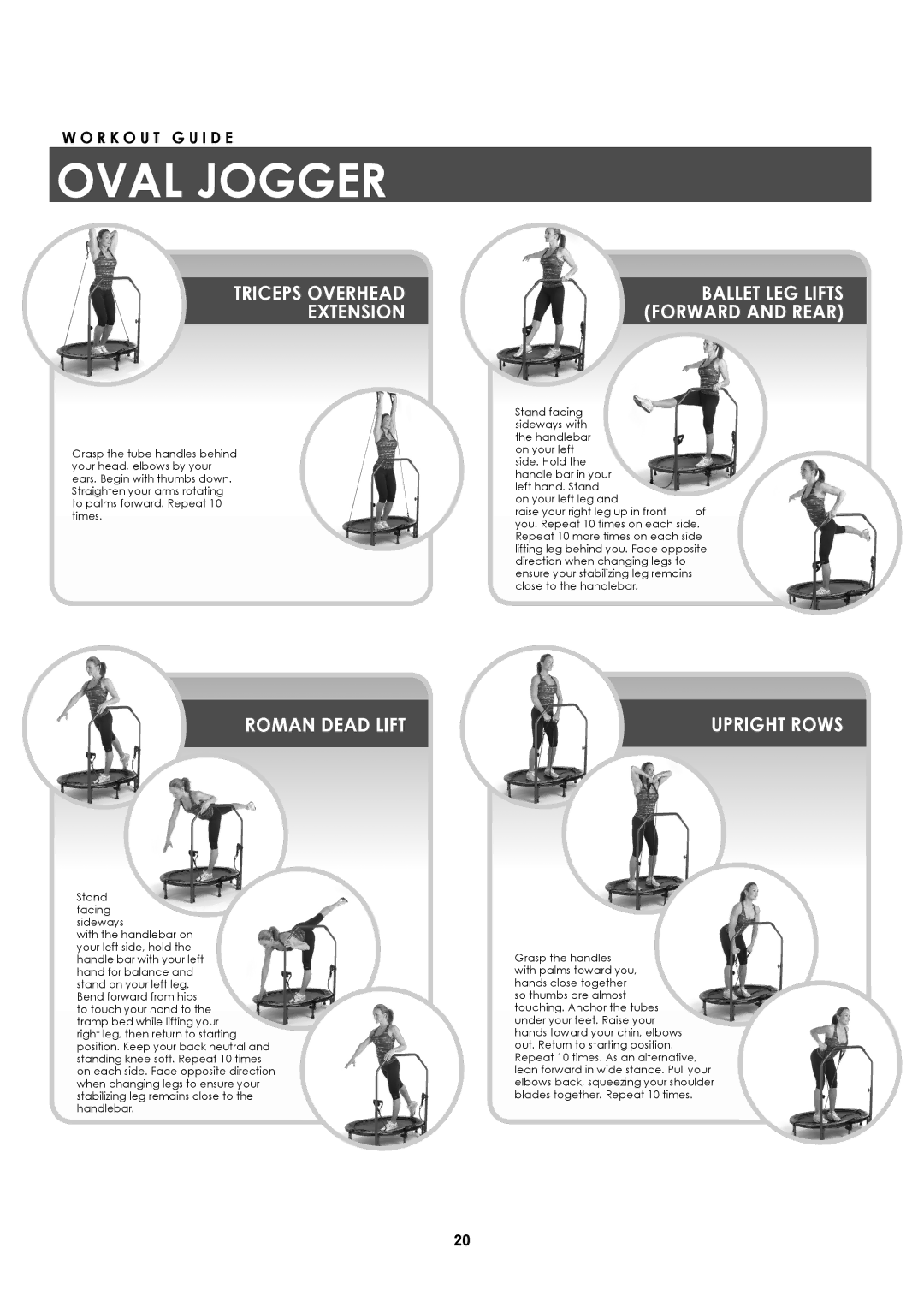 Stamina Products 35-1699 owner manual Triceps Overhead Ballet Leg Lifts Extension Forward and rear 