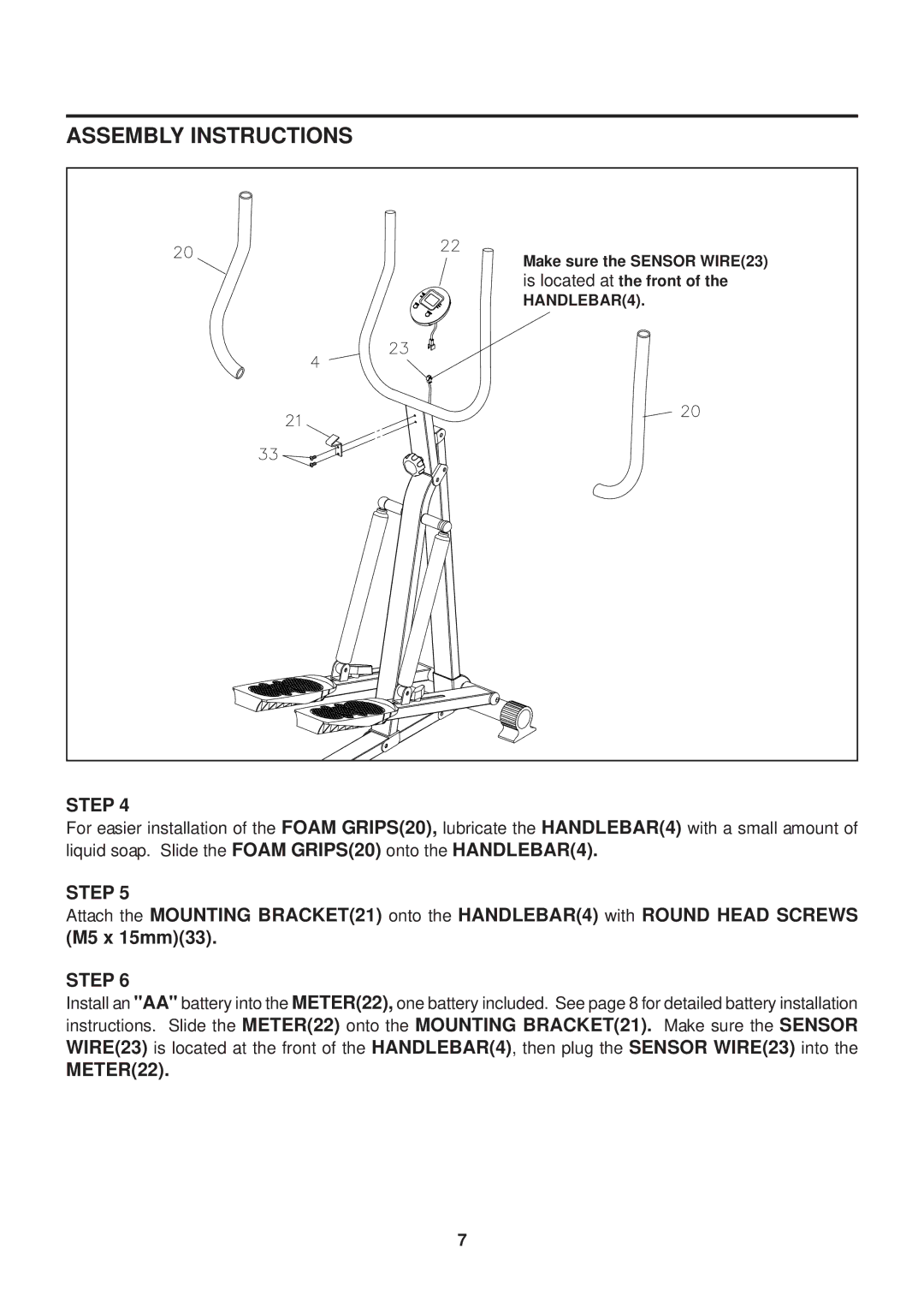 Stamina Products 40-0069 owner manual METER22 