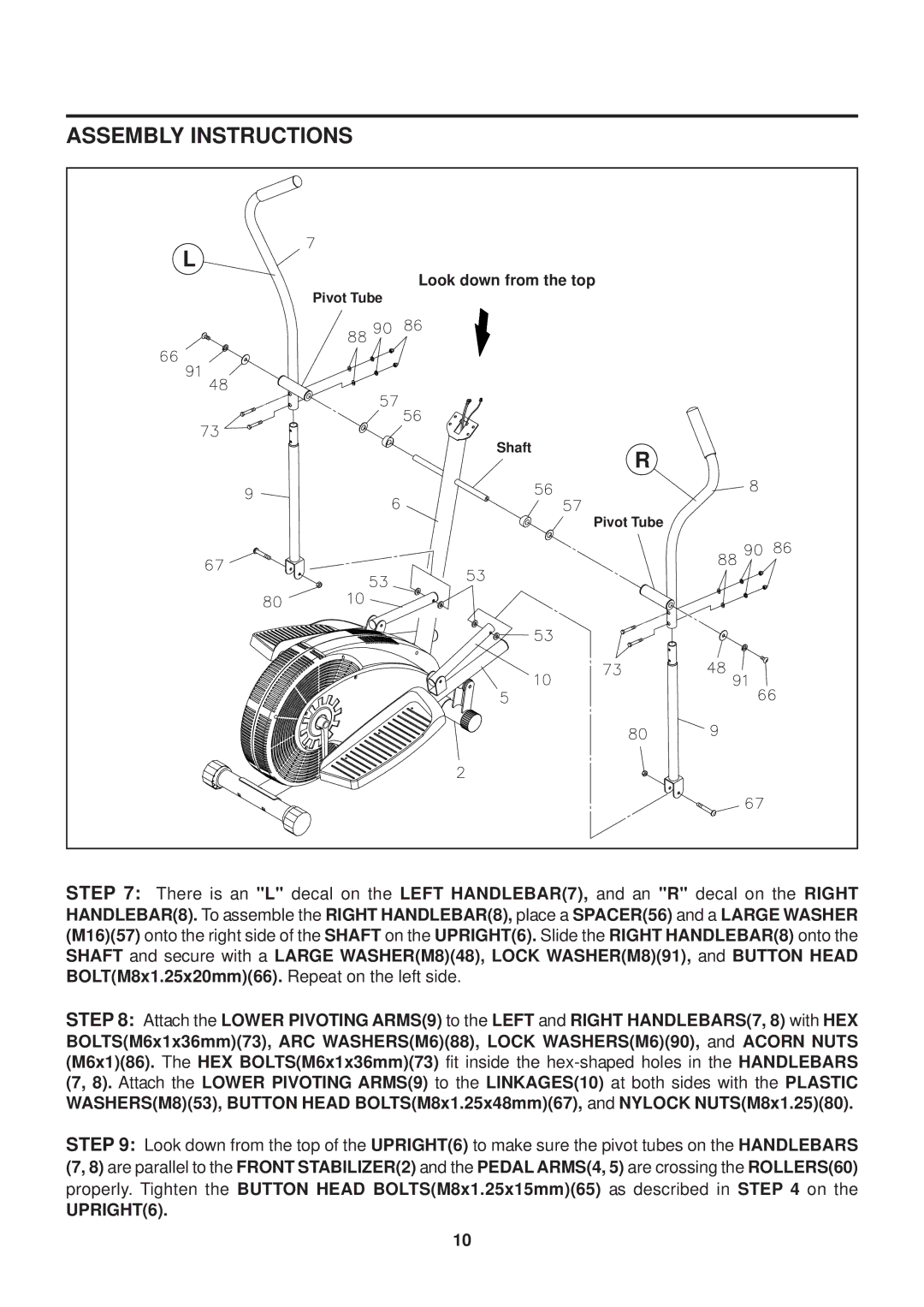 Stamina Products 55-1725 owner manual UPRIGHT6 