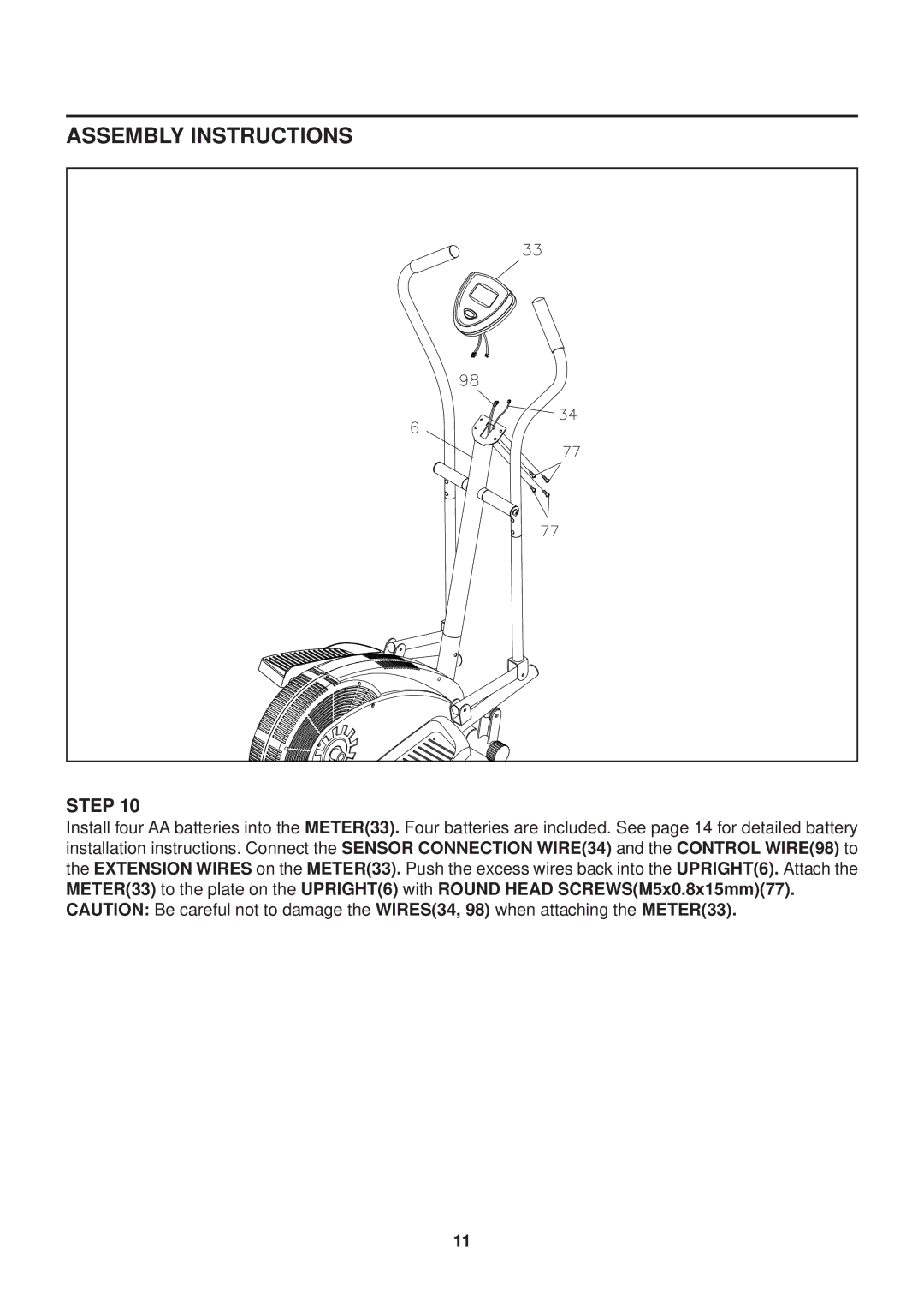 Stamina Products 55-1725 owner manual Assembly Instructions 