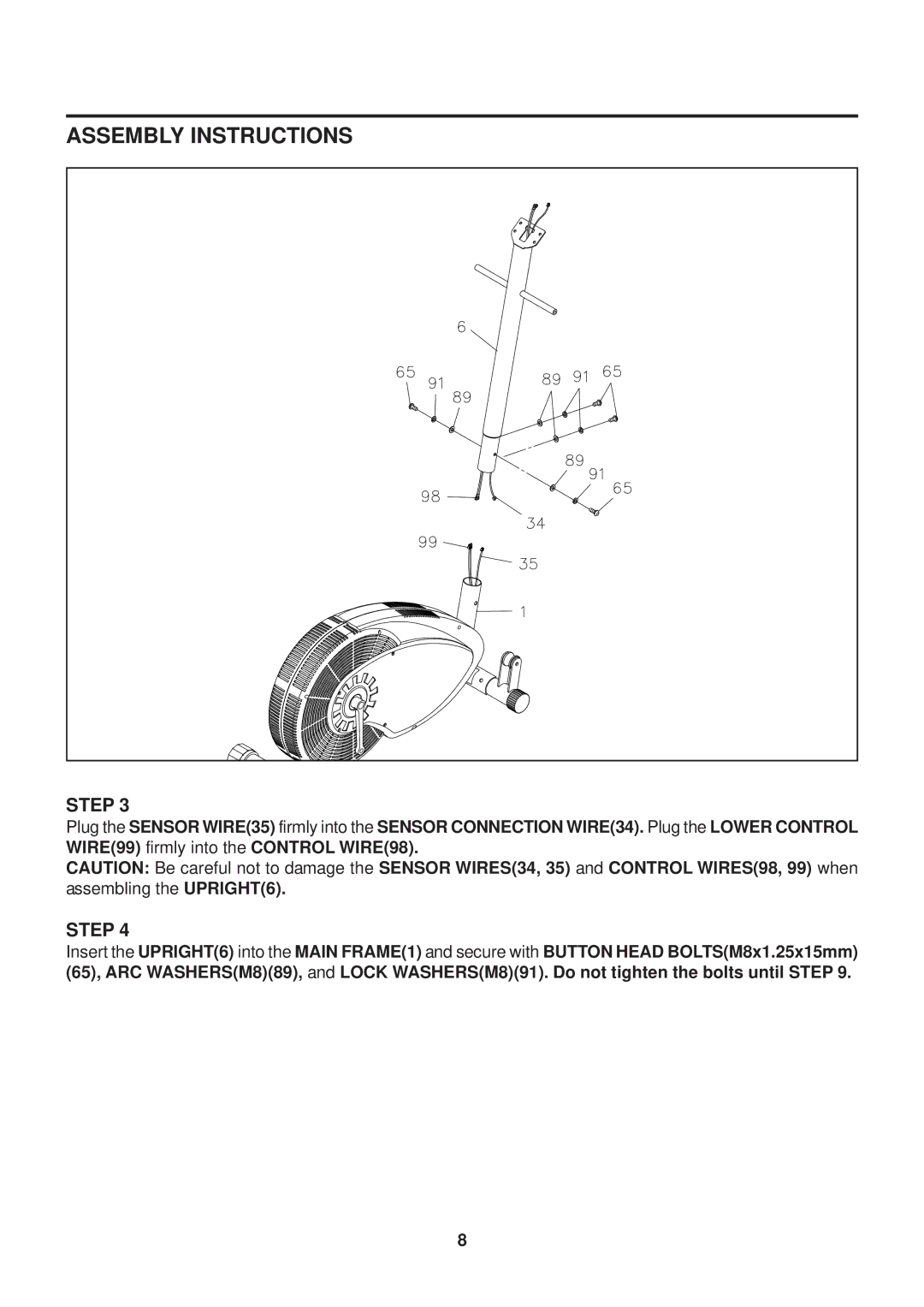 Stamina Products 55-1725 owner manual Assembly Instructions 