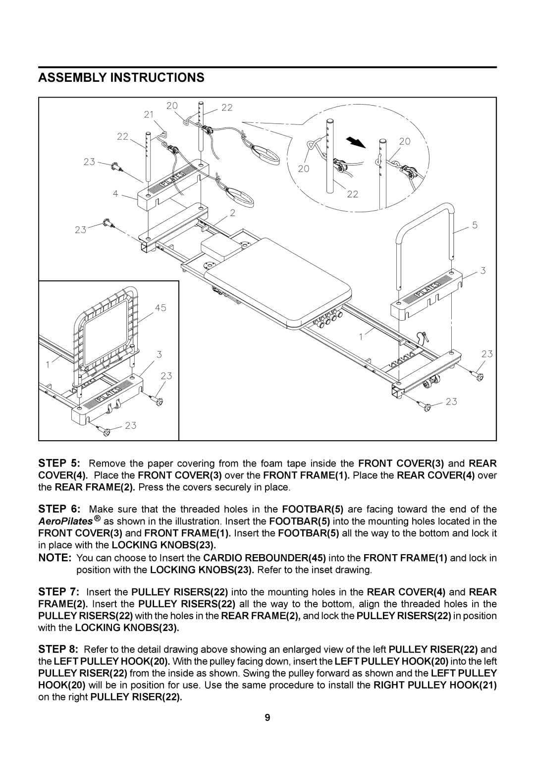 Stamina Products 55-4650D owner manual Assembly Instructions 