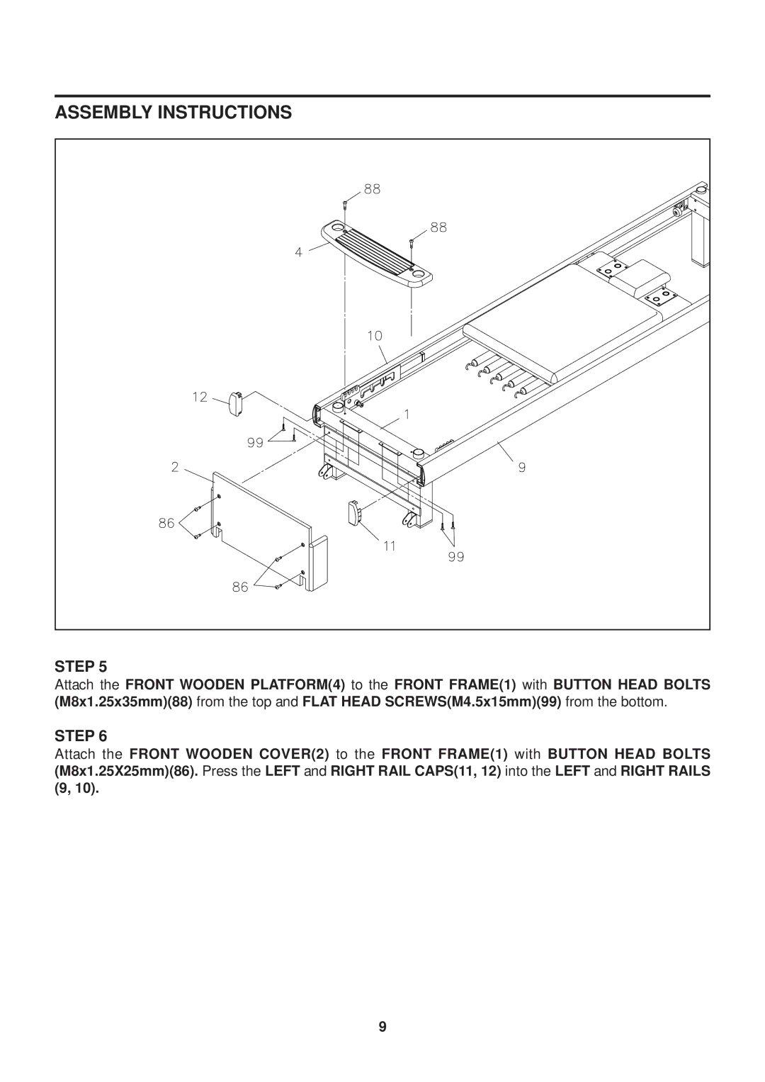 Stamina Products 55-5686B owner manual Assembly Instructions 