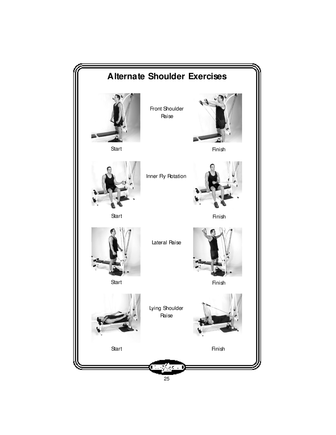 Stamina Products LT-2000 manual Alternate Shoulder Exercises 