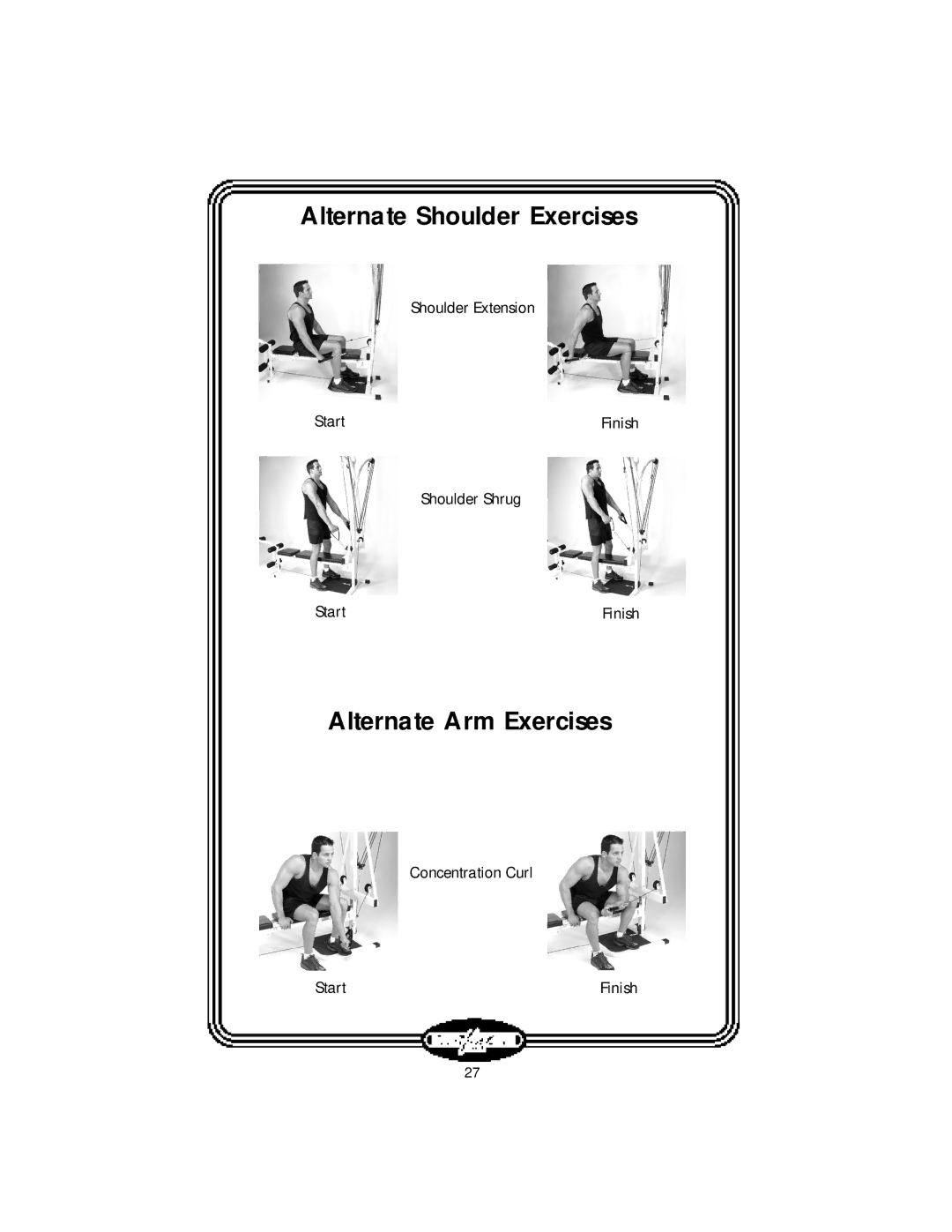 Stamina Products LT-2000 manual Alternate Arm Exercises 