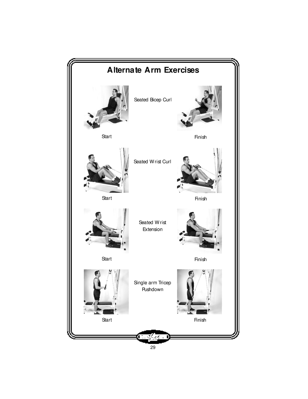 Stamina Products LT-2000 manual Alternate Arm Exercises 