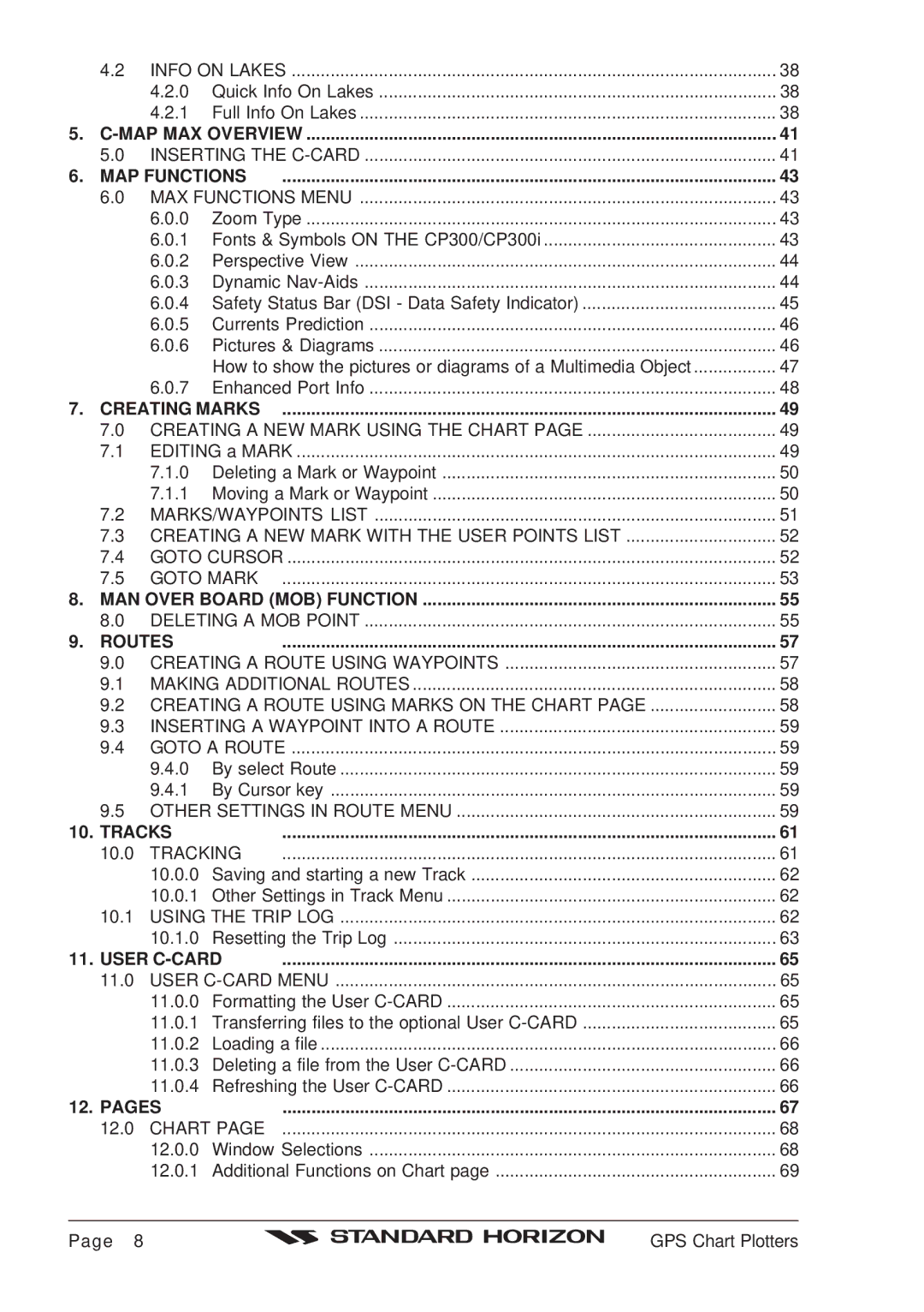 Standard Horizon CP180 Fonts & Symbols on the CP300/CP300i, Editing a Mark, 10.0.0, 10.0.1, 10.1.0, 11.0.0, 11.0.1 