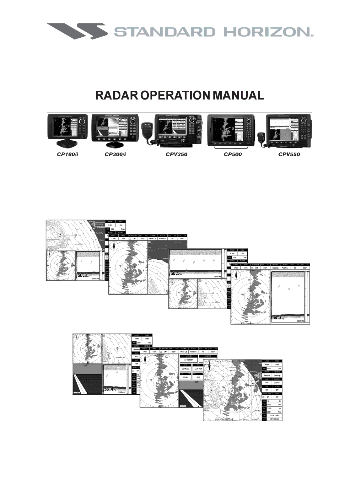 Standard Horizon CPV550, CP500, CP180I, CP300 operation manual 