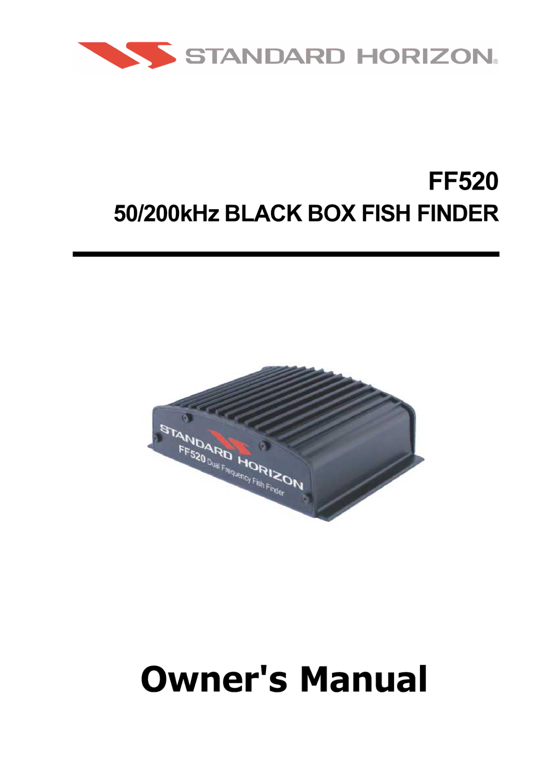 Standard Horizon Ff520 owner manual FF520 