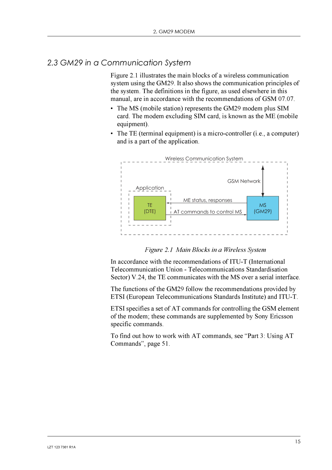 Standard Horizon manual GM29 in a Communication System, Main Blocks in a Wireless System 