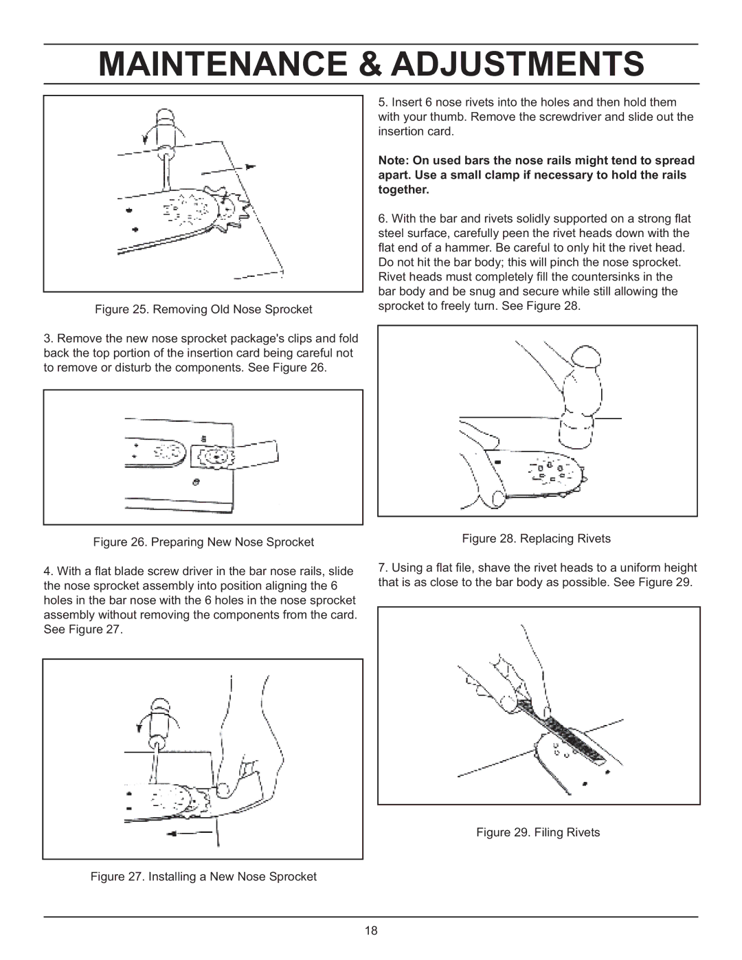 Stanley Black & Decker DS06 manual Filing Rivets 