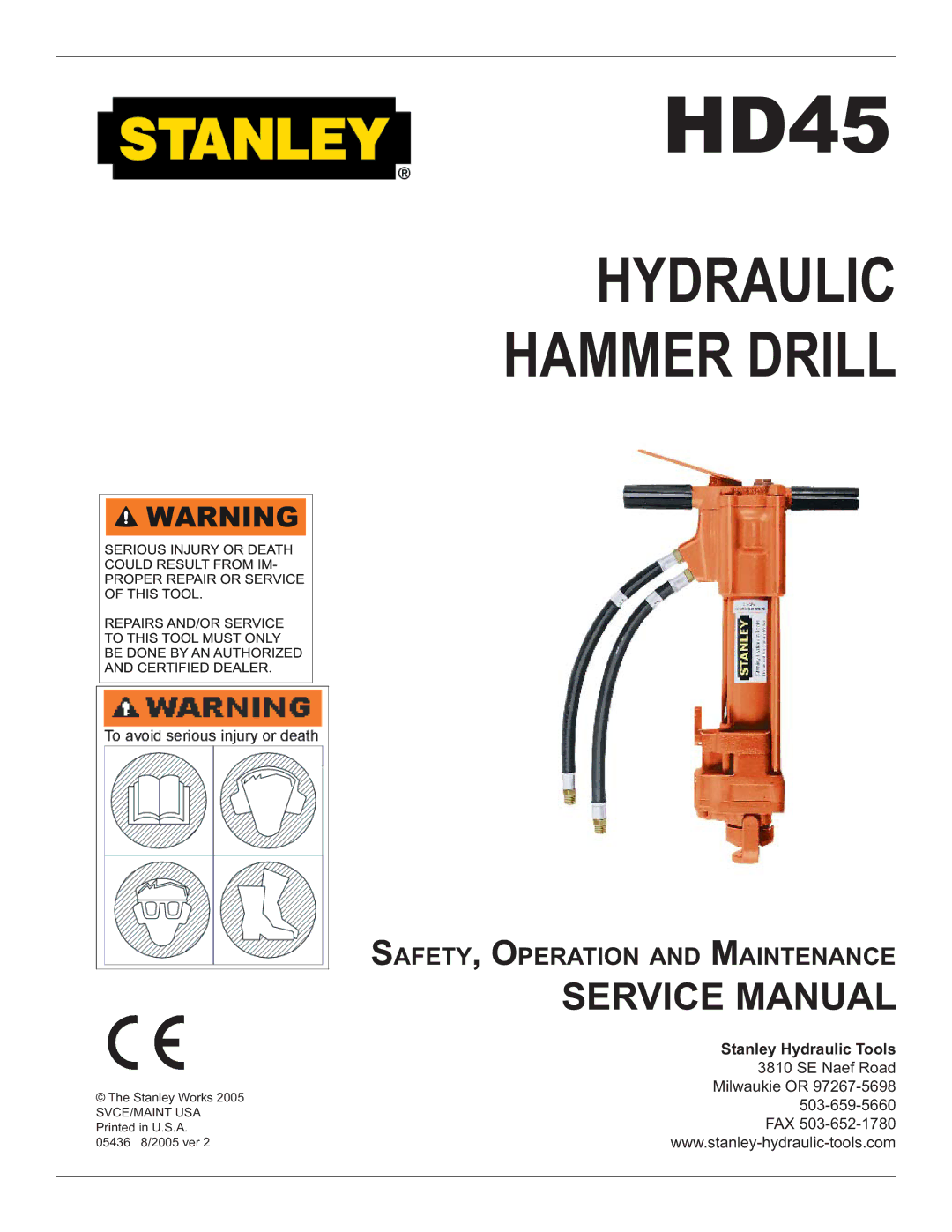 Stanley Black & Decker HD45 user manual 