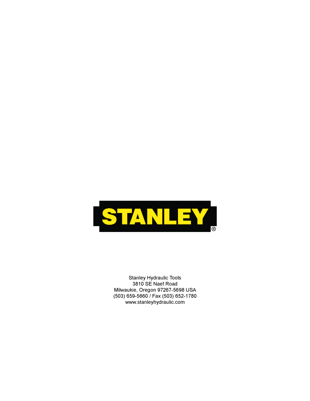 Stanley Black & Decker MB05 user manual 