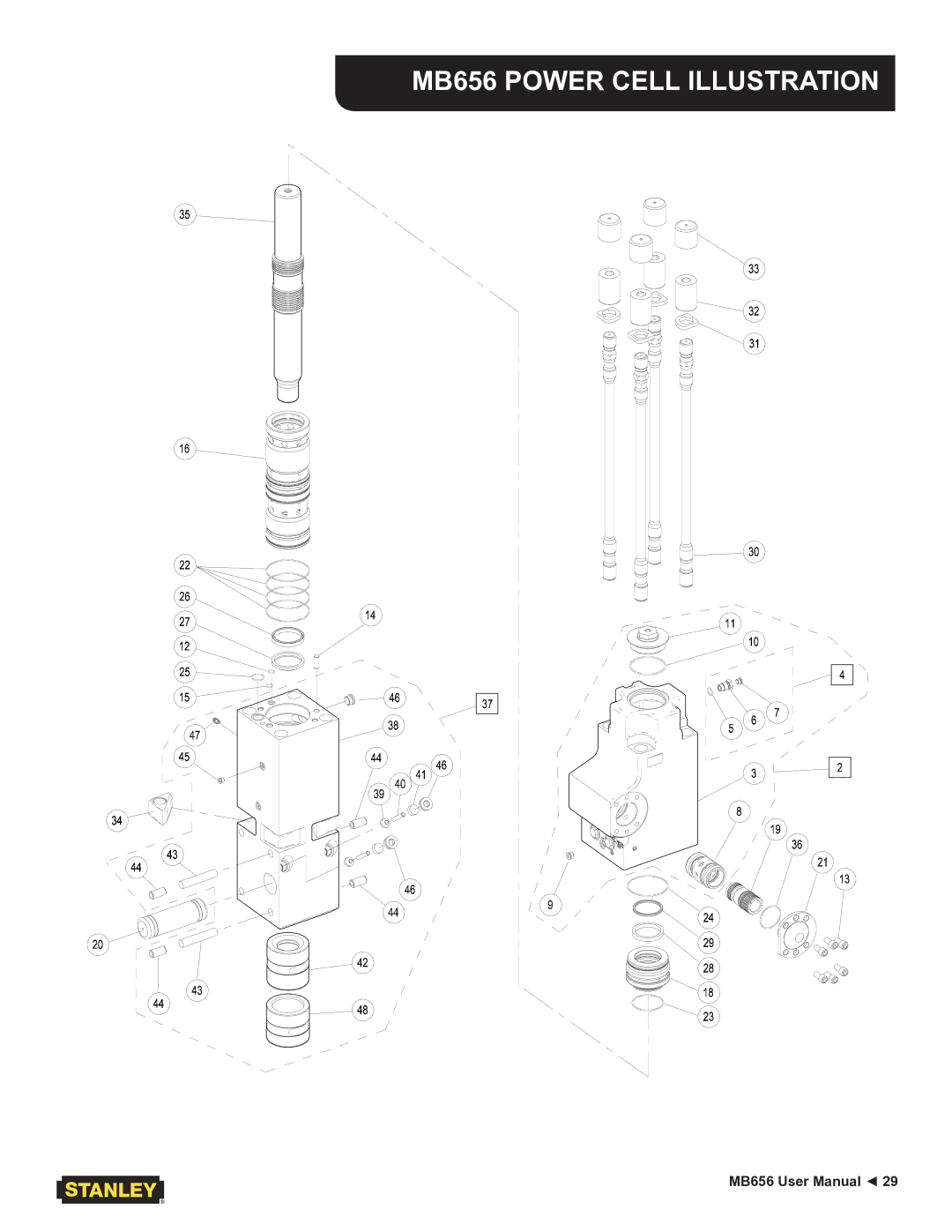 Stanley Black & Decker user manual MB656 Power Cell Illustration 