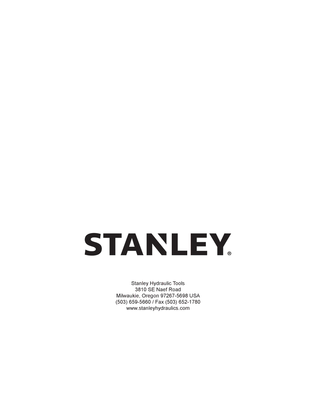 Stanley Black & Decker TP03 user manual 