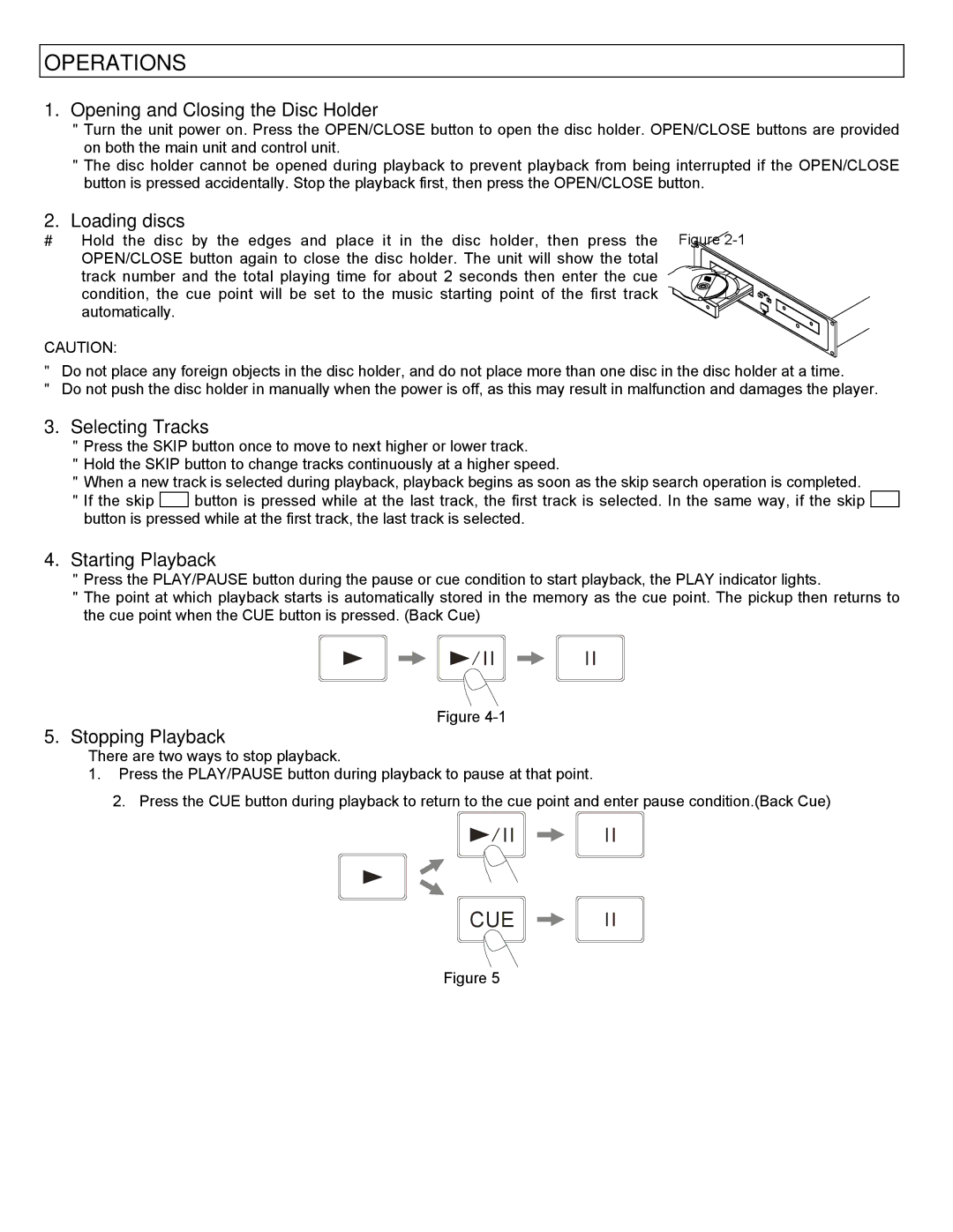 Stanton C-500 user manual Operations 