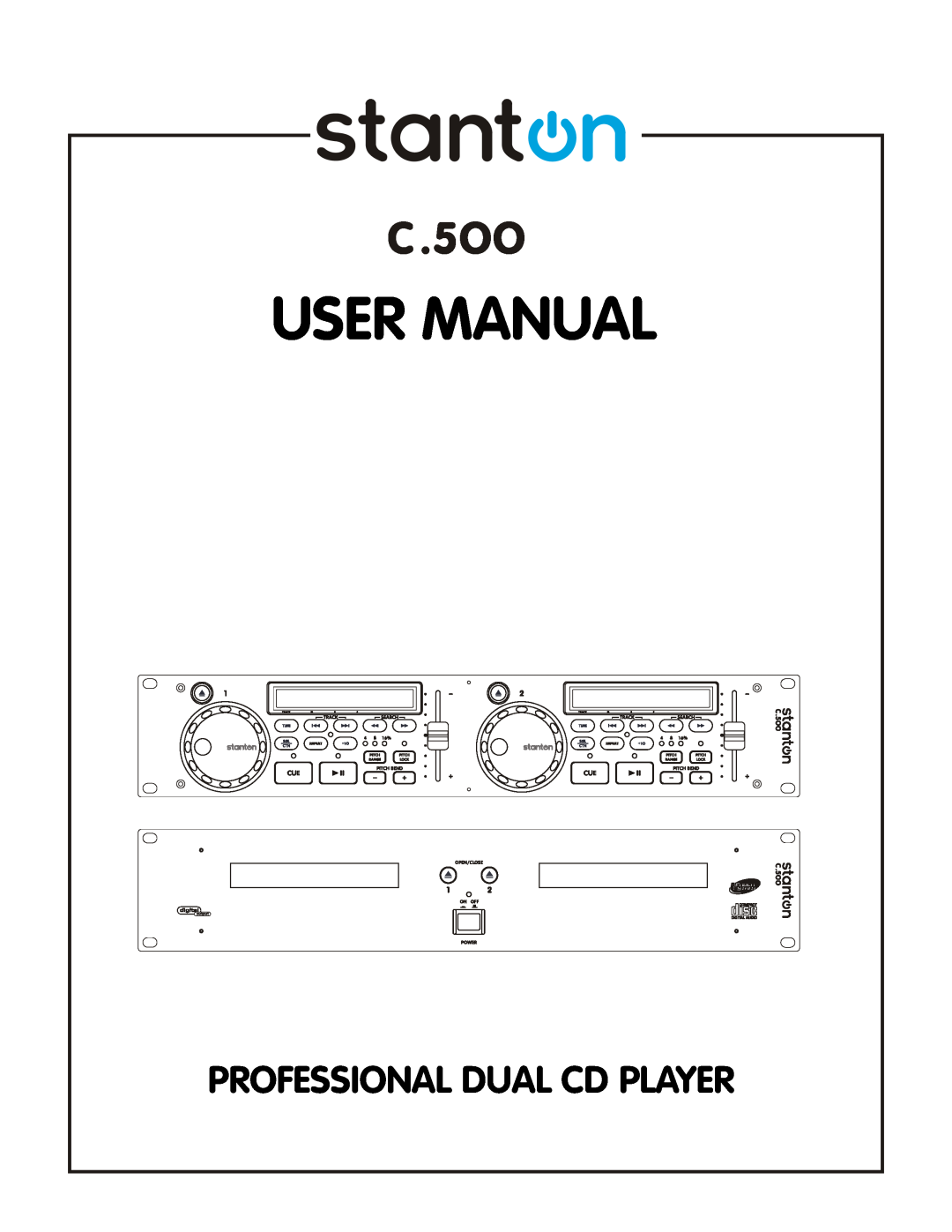 Stanton C-500 user manual Professional Dual Cd Player 