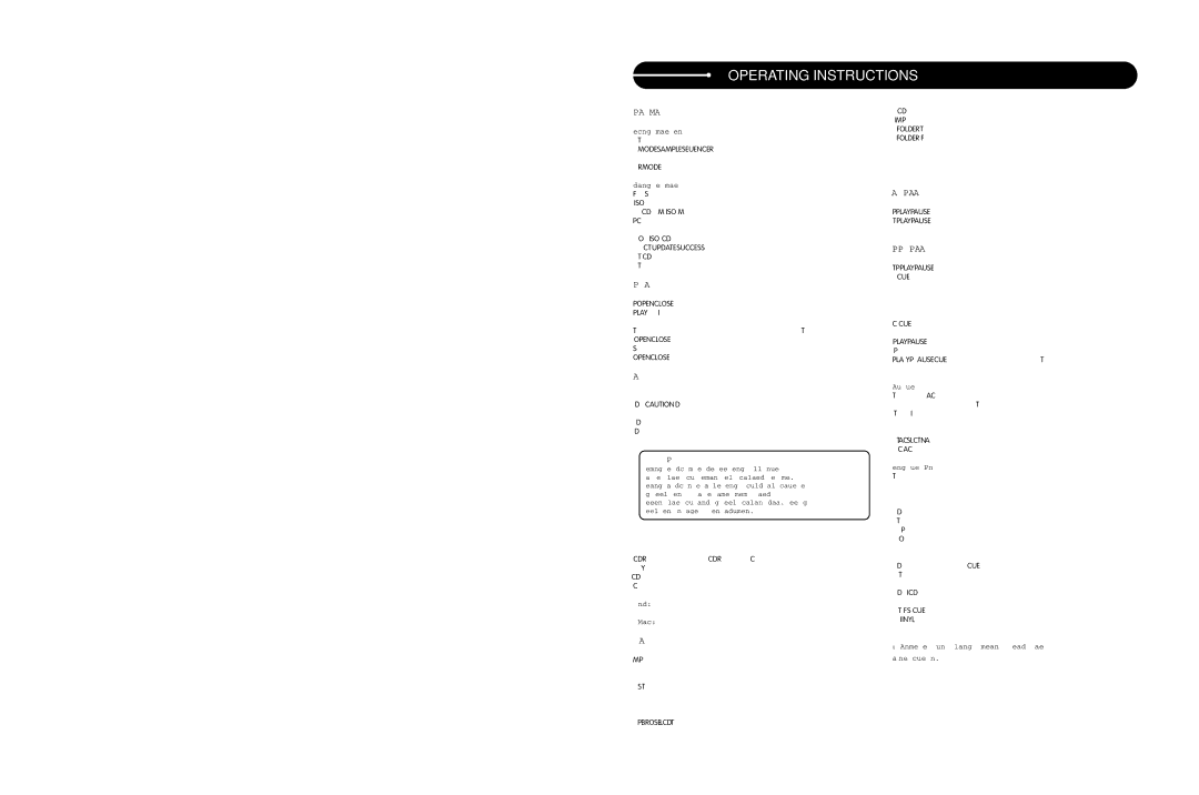 Stanton C.314 user manual Operating Instructions 