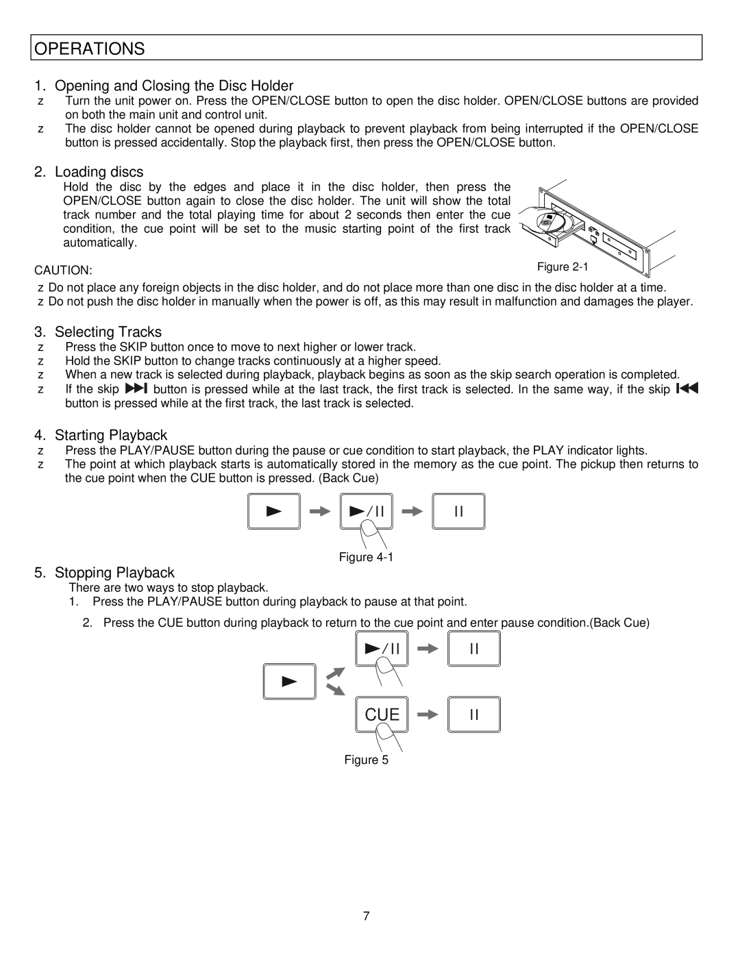 Stanton C.501 user manual Operations 