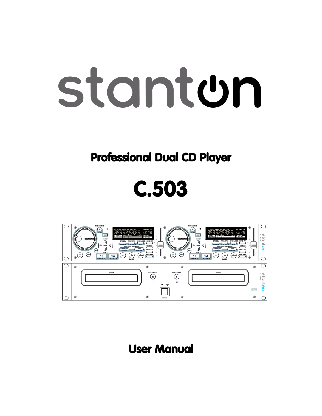 Stanton C.503 manual Professional Dual CD Player 
