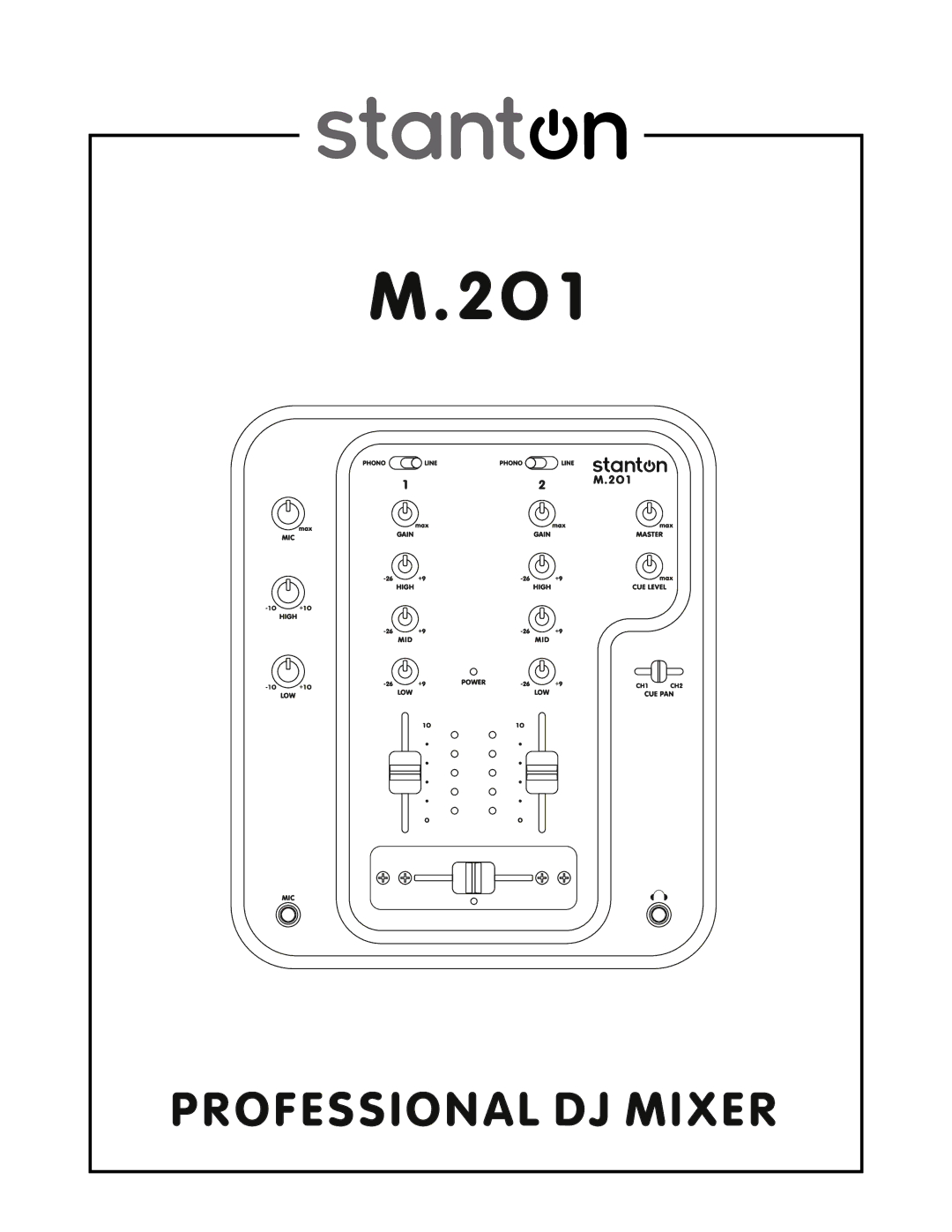 Stanton M.201 manual Professional DJ Mixer 