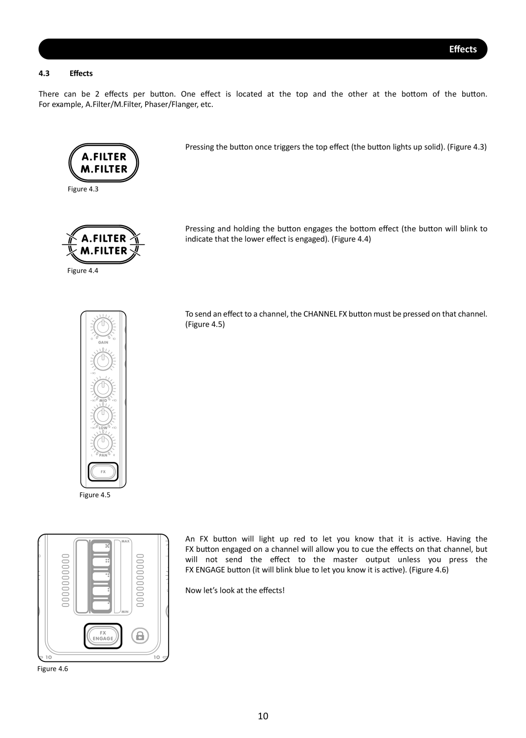 Stanton M.207 user manual Eﬀects 