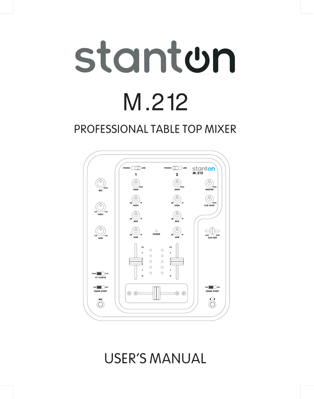 Stanton M.212 user manual 