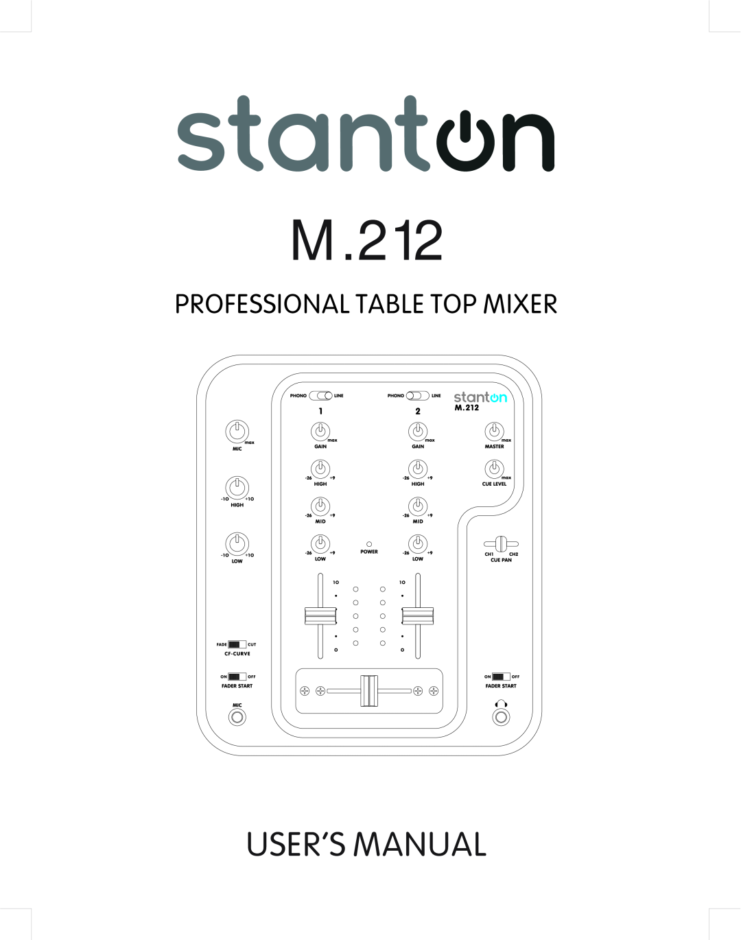 Stanton M.212 user manual 