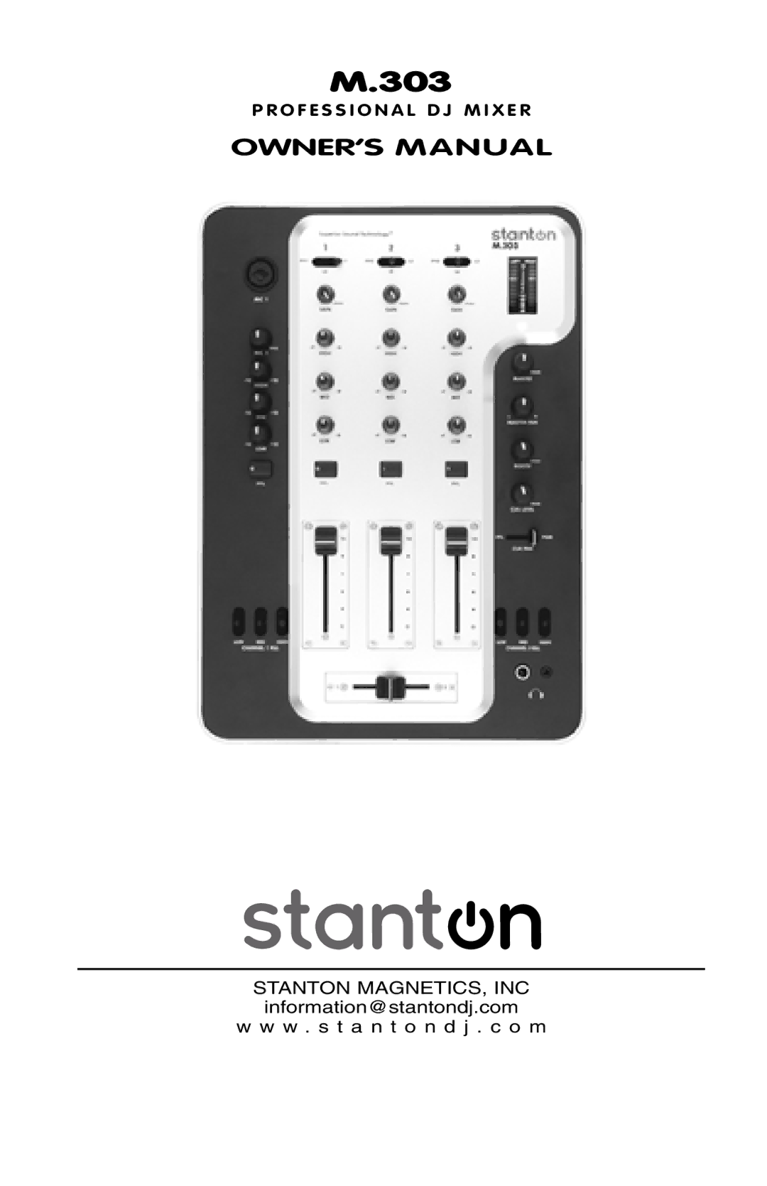 Stanton M.303 owner manual 