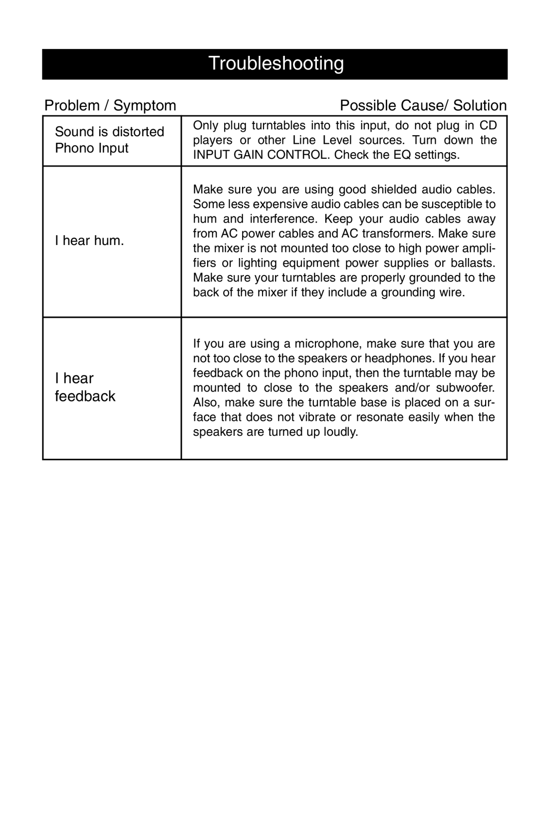 Stanton RM-406 owner manual Hear 