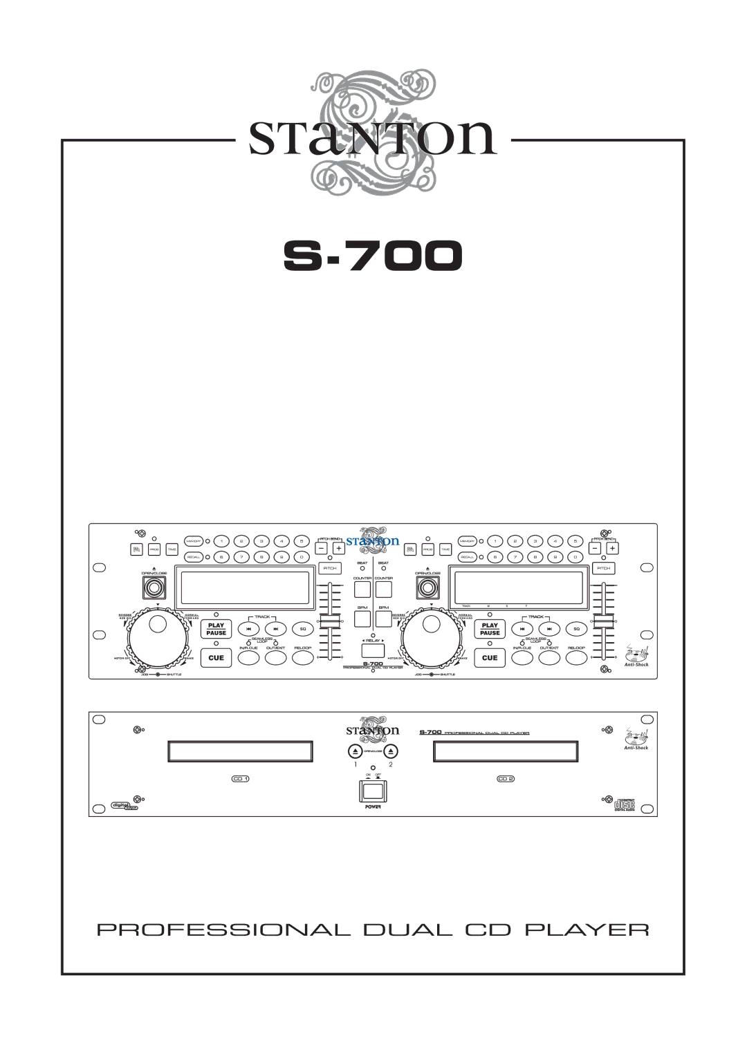 Stanton S-700 manual Play Pause 