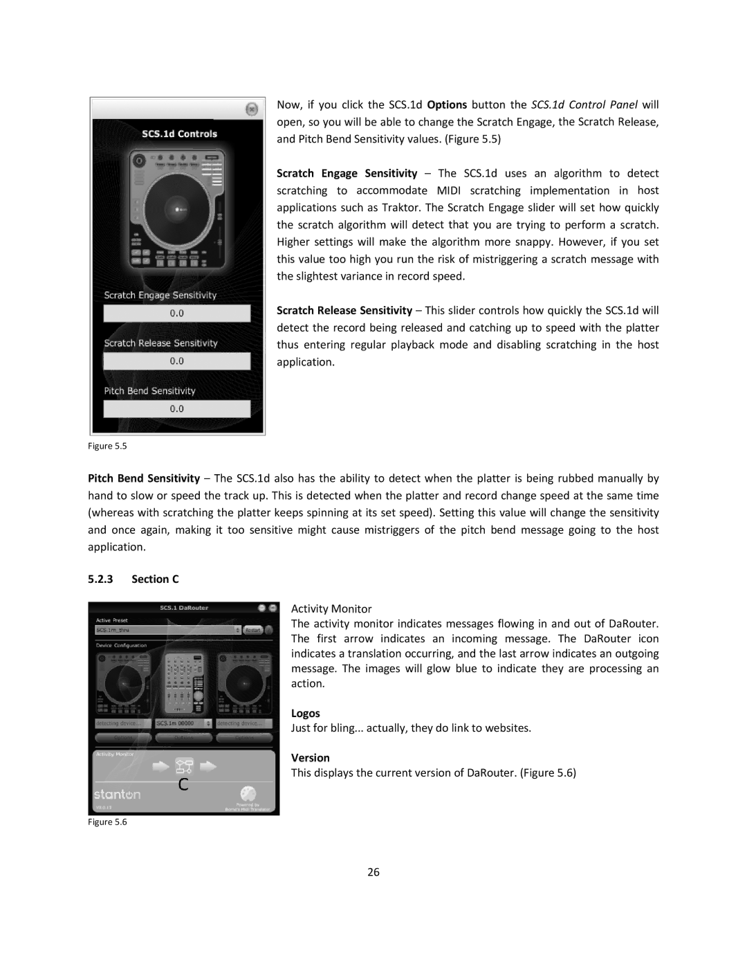 Stanton SCS.1d manual Section C, Logos, Version 