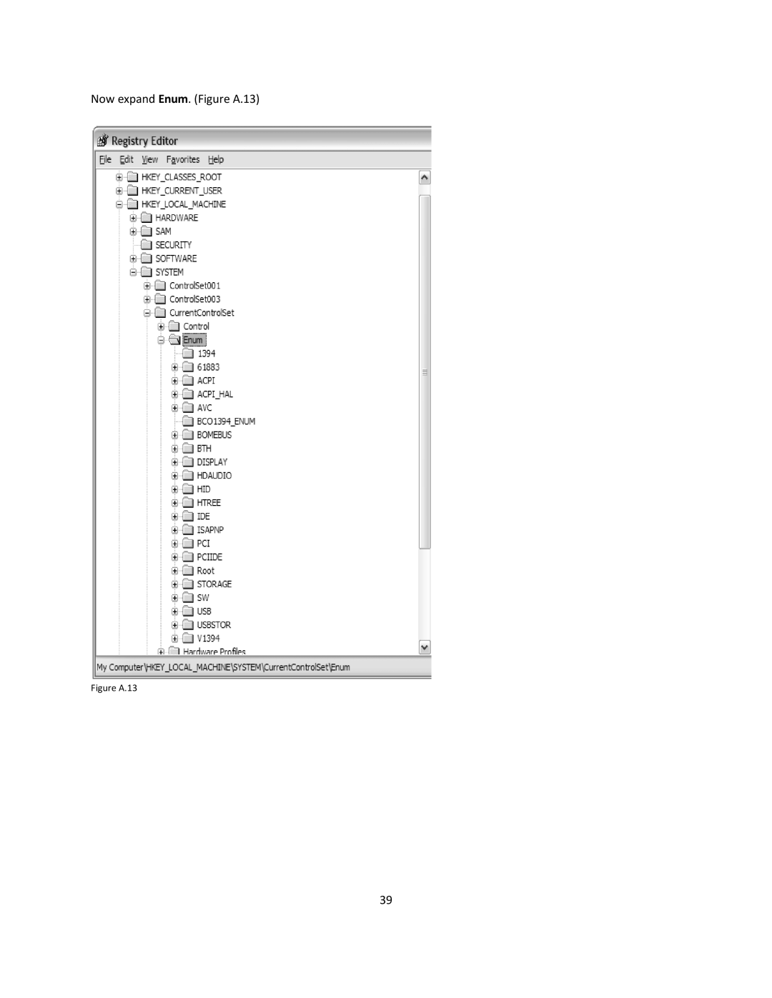 Stanton SCS.1d manual Now expand Enum. Figure A.13 