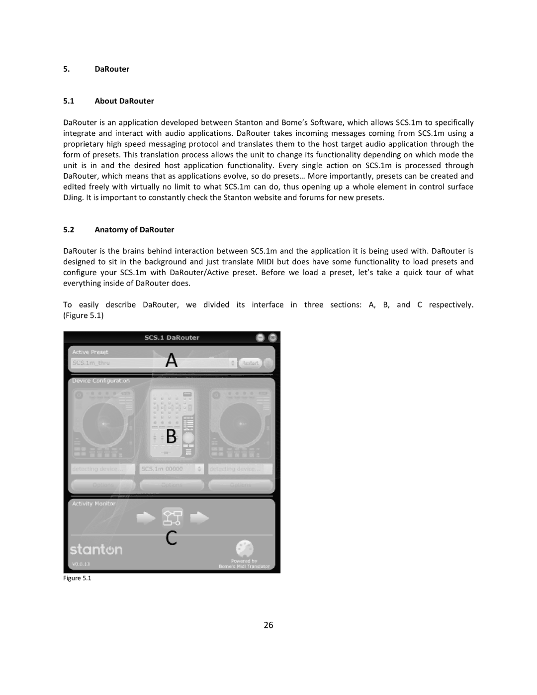 Stanton SCS.1m user manual DaRouter About DaRouter, Anatomy of DaRouter 