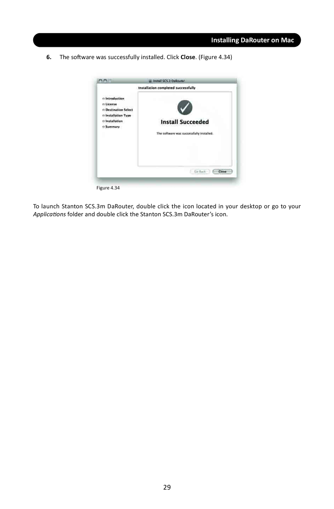 Stanton SCS.3M user manual Installing DaRouter on Mac 