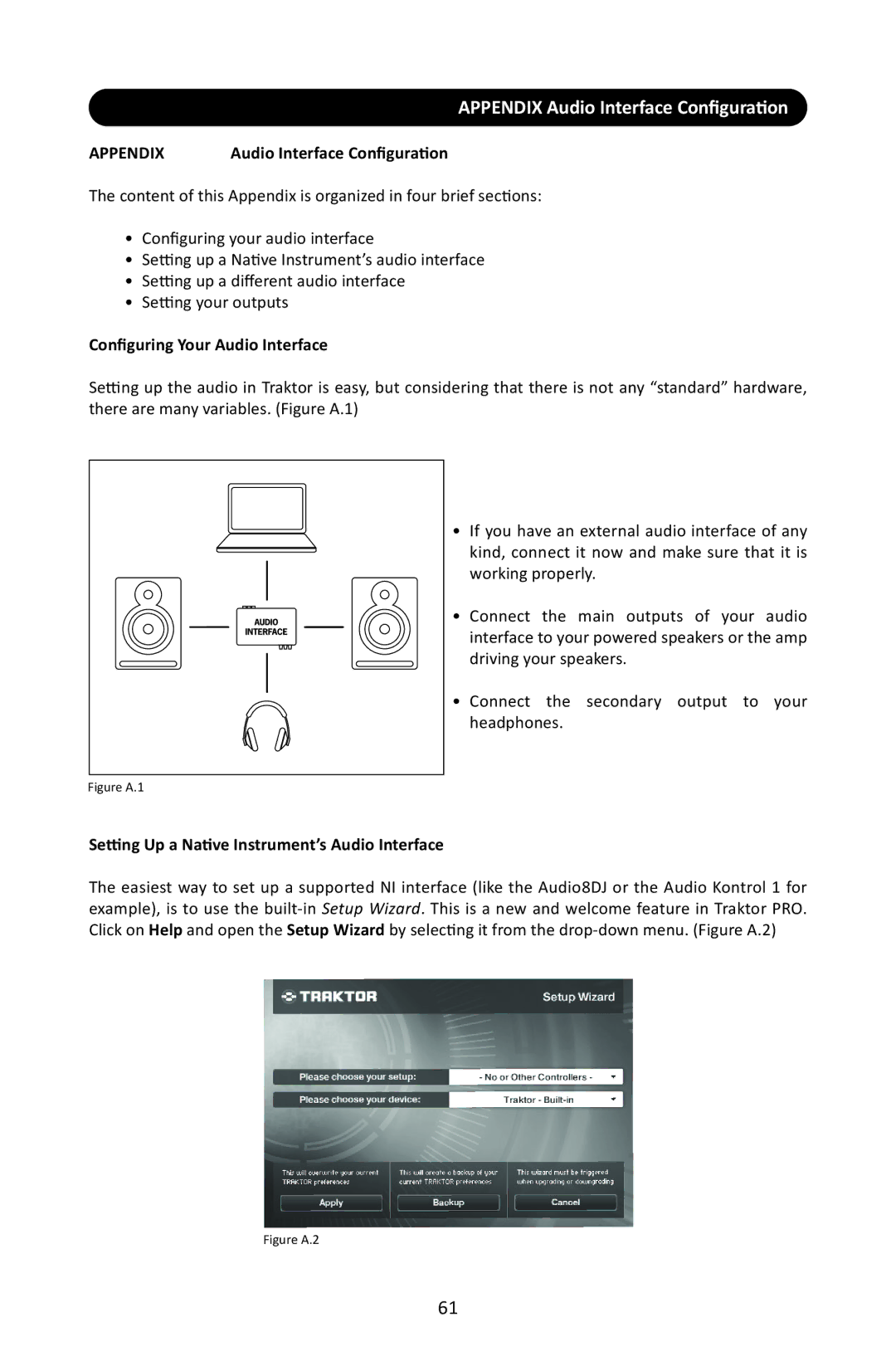 Stanton SCS.3M user manual Appendix Audio Interface Conﬁguration, Conﬁguring Your Audio Interface 