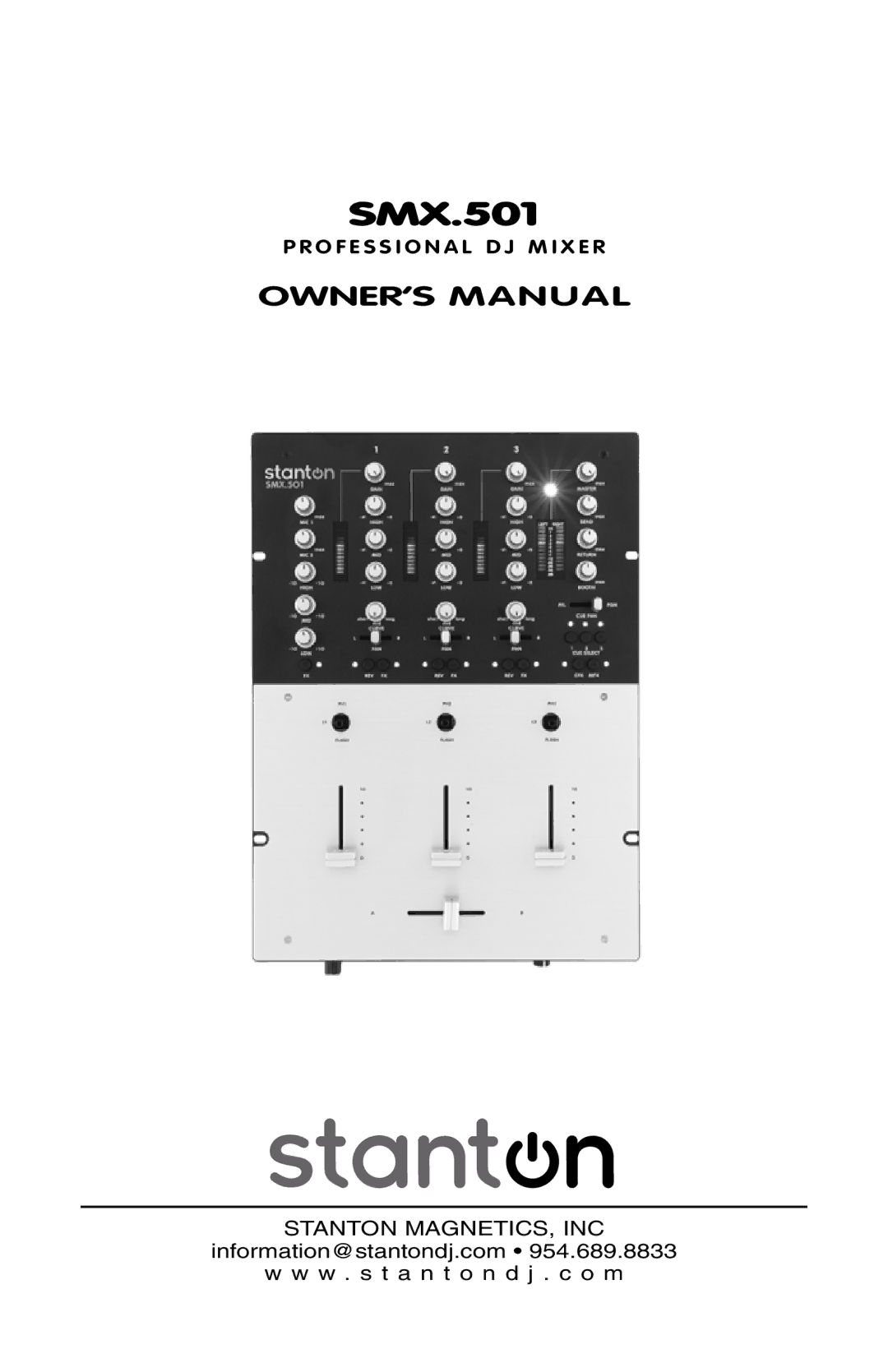 Stanton SMX.501 owner manual 