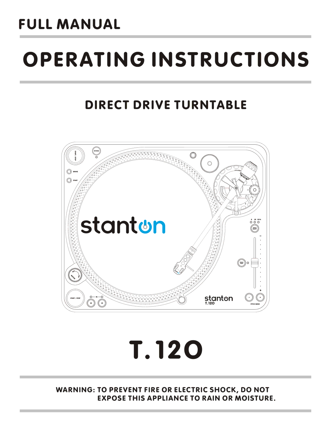 Stanton T.12O manual 