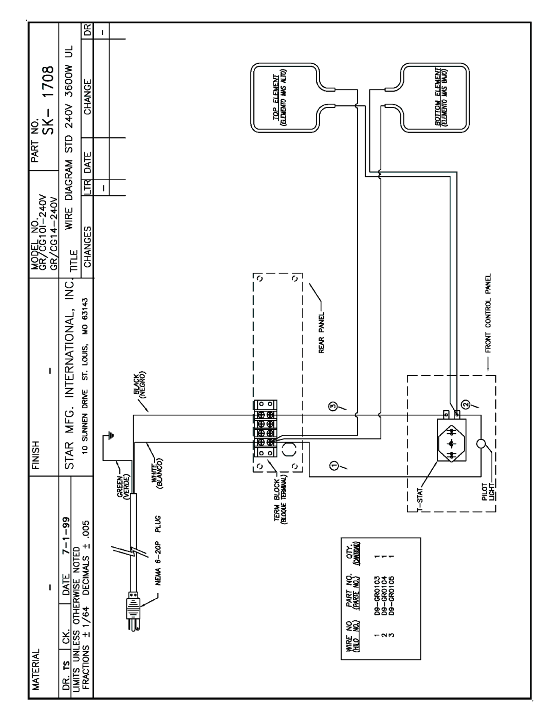 Star Manufacturing GR10, GR28, CG10, CG28 manual 