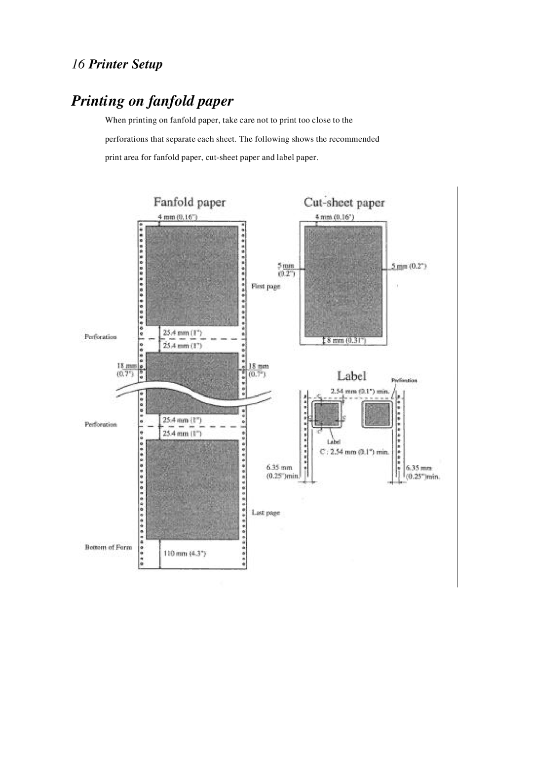 Star Manufacturing LC-4522 user manual Printing on fanfold paper 