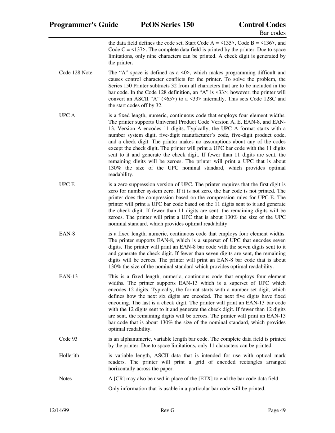 Star Micronics 150 manual EAN-8 