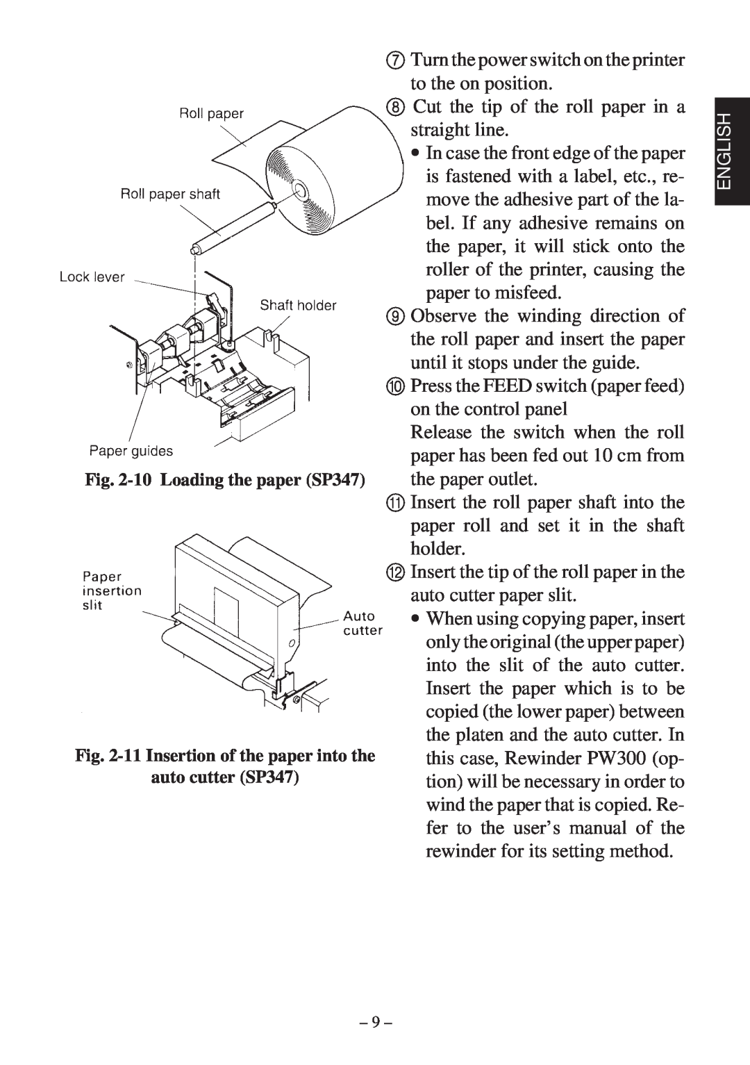 Star Micronics 347F user manual Turn the power switch on the printer to the on position 