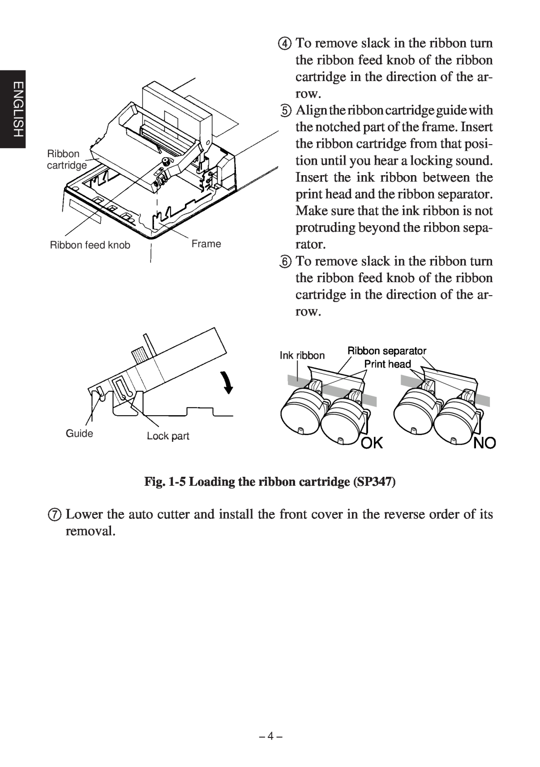 Star Micronics 347F user manual 