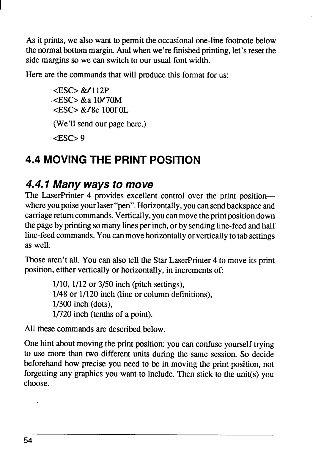 Star Micronics 4 manual Many ways to move 