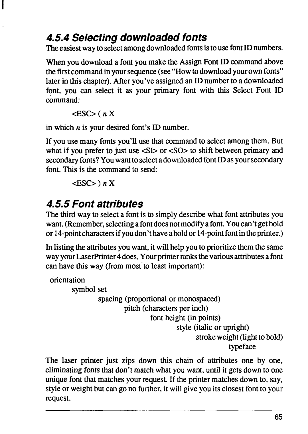 Star Micronics 4 manual Selectingdownloadedfonts 