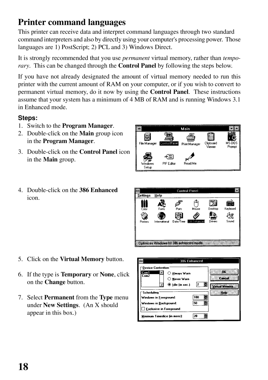 Star Micronics 4000 user manual Printer command languages, Steps 