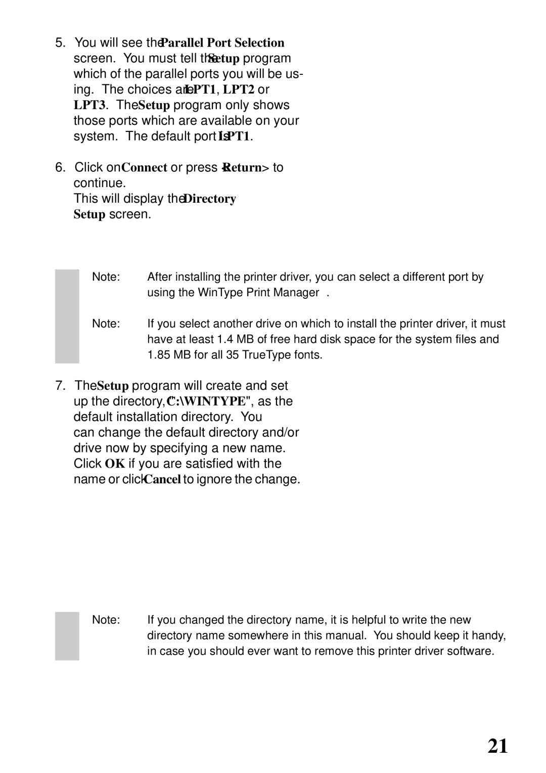 Star Micronics 4000 user manual MB for all 35 TrueType fonts 