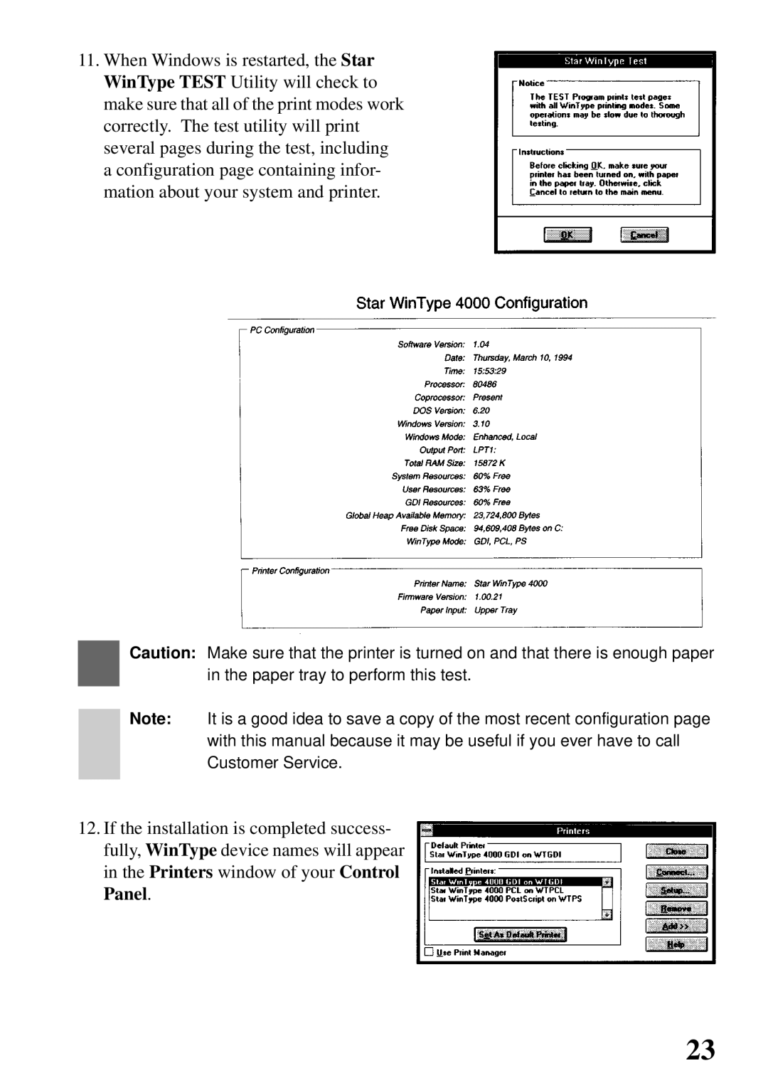 Star Micronics 4000 user manual 